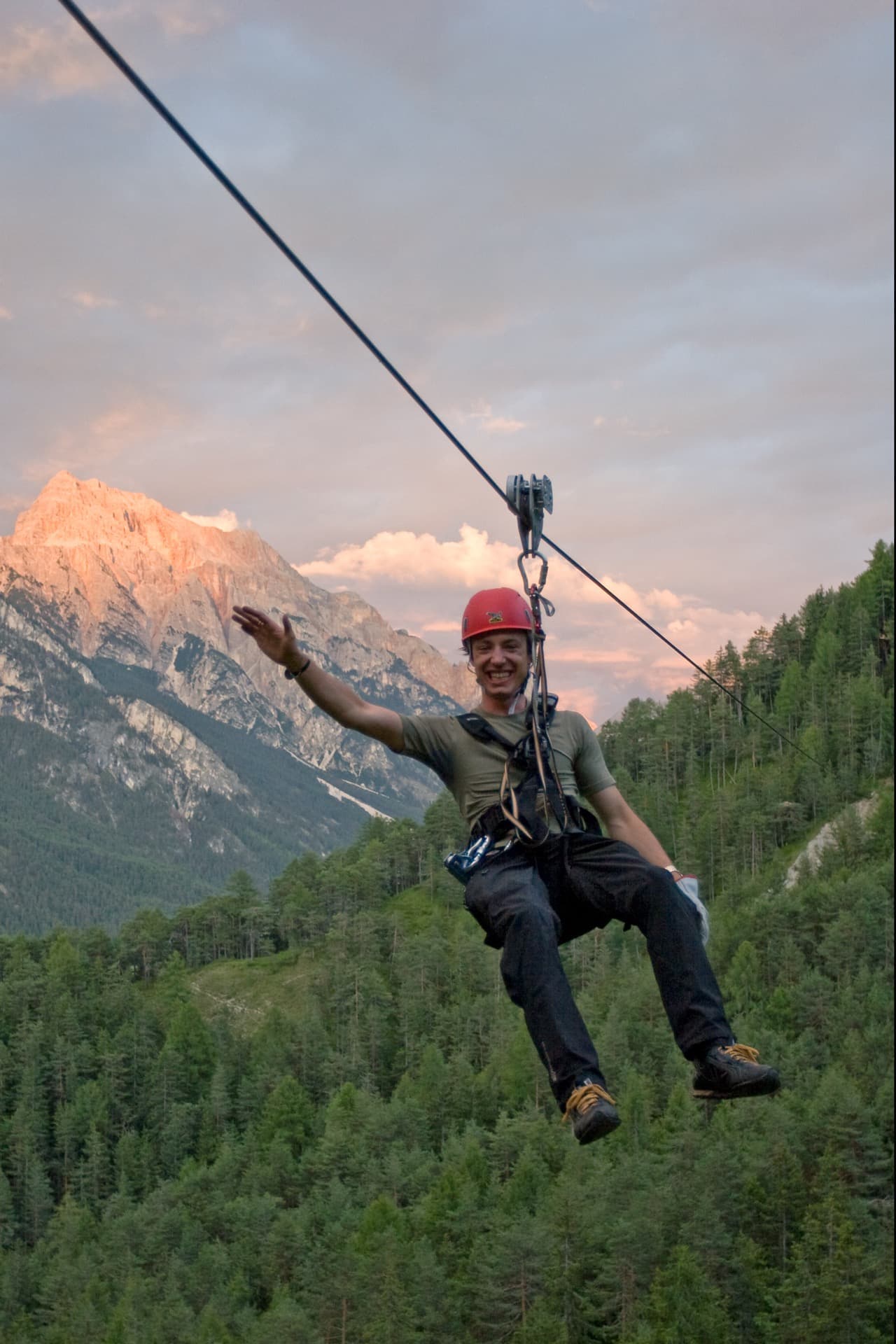 Zipline over the Dolomites — San Vigilio di Marebbe, South Tyrol