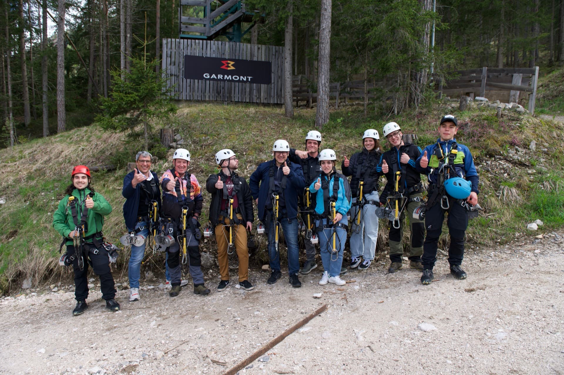 Group adventure in the Dolomites